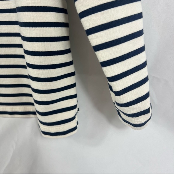 L.L. Bean Women’s Striped Rugby Polo Quarter Snap Pullover Henley Shirt - Picture 9 of 10